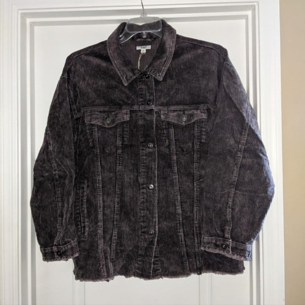 Easel Oversized Corduroy Jacket Size L Brown